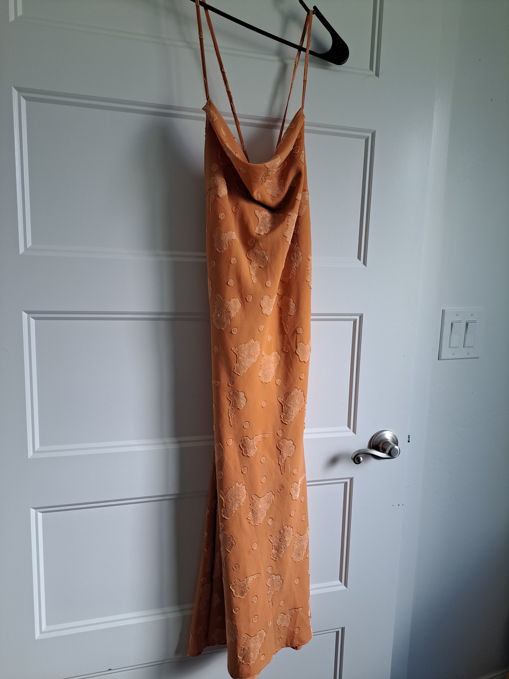 Women’s Embroidered Midi Skirt in Mustard